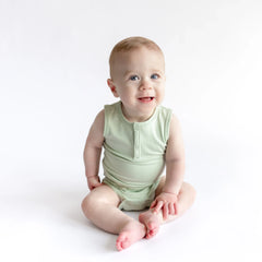 Sleeveless Bodysuit in Basil