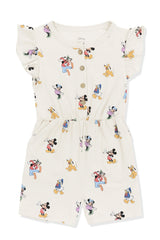 Flutter Sleeve Romper in Mickey Mouse and Friends