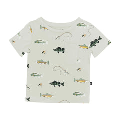 Toddler Crew Neck Tee in Fishing