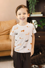 Toddler Basic Tee in Dachshund