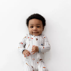 Zippered Romper in Home Run
