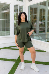 Women’s Biker Short Set in Fir