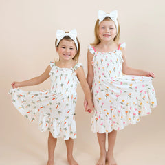 Smocked Dress in Tulip