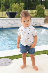 Toddler Basic Tee in Amalfi Coast