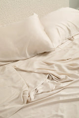Bamboo Sateen Sheet Set in Champagne