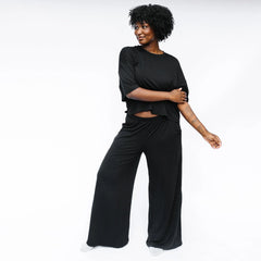 Women's Wide Leg Pant in Midnight