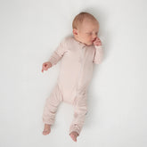 Zippered Romper in Blush