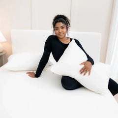 Fitted Sheet with Pillowcases in Cloud