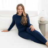 Women's Jogger Pajama Set in Navy