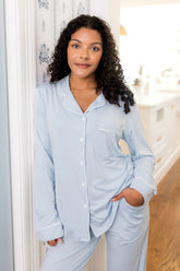 Long-Sleeved Women's Pajama Set in Breeze