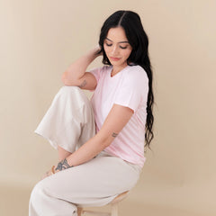 Women's Crew Neck Tee in Sakura