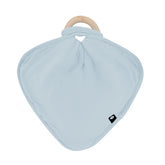 Lovey in Fog with Removable Wooden Teething Ring
