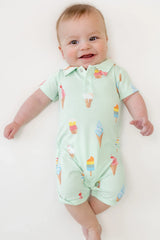 Polo Shortall in Mint Ice Cream