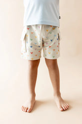 Cargo Short in Pastel Mickey Mouse