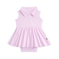 Polo Bodysuit Dress in Thistle