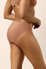 Women's Midi Brief in Latte