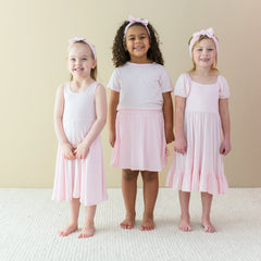 Puff Sleeve Twirl Dress in Sakura