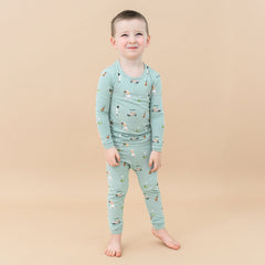 Long Sleeve Pajamas in Golf
