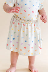 Toddler Skort in Pastel Mickey Mouse