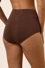 Women's High-Waisted Brief in Toffee