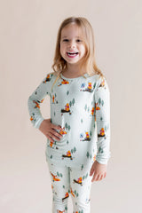 Long Sleeve Pajamas in Winnie the Pooh Hundred Acre Wood