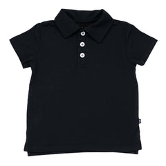 Toddler Short Sleeve Polo in Midnight