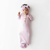Knotted Gown with Bow Set in Thistle