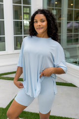 Women’s Biker Short Set in Breeze
