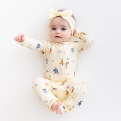 Zippered Romper in Winnie the Pooh Celebration
