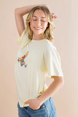 Women's Graphic Tee in Winnie the Pooh on Chamomile