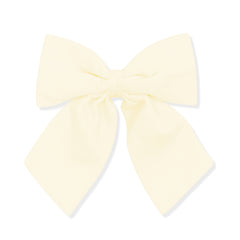 Large Alligator Clip Bow in Chamomile