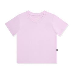 Toddler V-Neck Tee in Thistle