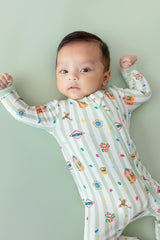 Zippered Romper in Honeydukes