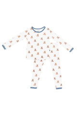 Long Sleeve Pajamas in Teddy Bear