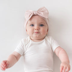 Bow Headband in Blush