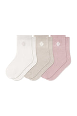 Crew Socks Combo 3-Pack in Pastel