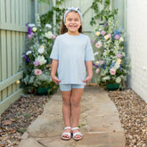 Toddler Biker Short Set in Breeze