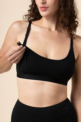 Women's Pumping Bra in Midnight