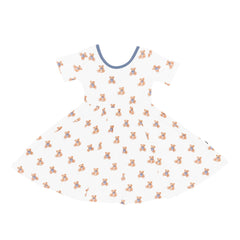 Twirl Dress in Teddy Bear