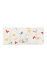 Knotted Bow Headband in Pastel Mickey Mouse