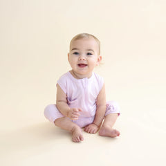 Zippered Sleeveless Romper in Thistle