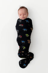 Swaddle Blanket in Monster Truck