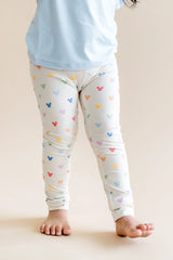Toddler Leggings in Pastel Mickey Mouse