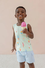 Toddler Tank Top in Mint Ice Cream