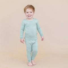 Long Sleeve Pajamas in Sage