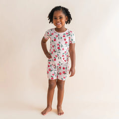 Short Sleeve Pajamas in Strawberry Fields