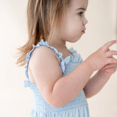 Smocked Dress in Breeze
