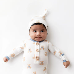 Knotted Gown with Hat Set in Teddy Bear