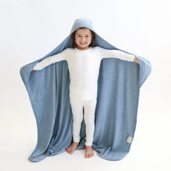 Toddler Hooded Bath Towel in Slate