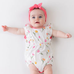 Bubble Romper in Tulip
